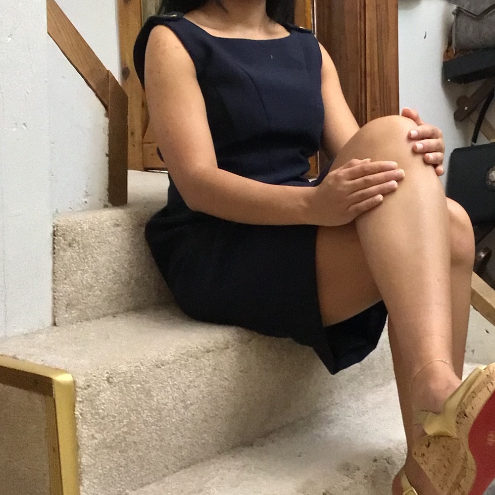 Tory Burch Navy Blue Dress